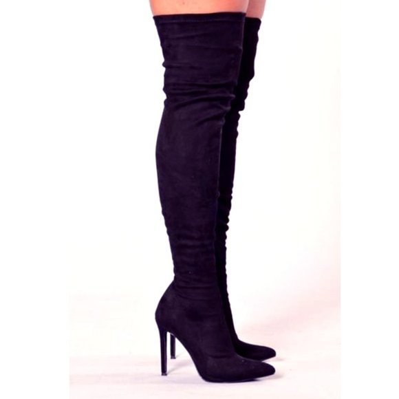Fashion Nova Shoes - Fashion Nova  Black "Over The Knee-High Boots"